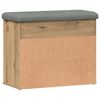 vidaXL Shoe Bench Artisan Oak 62x32x50 cm Engineered Wood