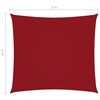 vidaXL Sunshade Sail Oxford Fabric Square 2x2 m Red