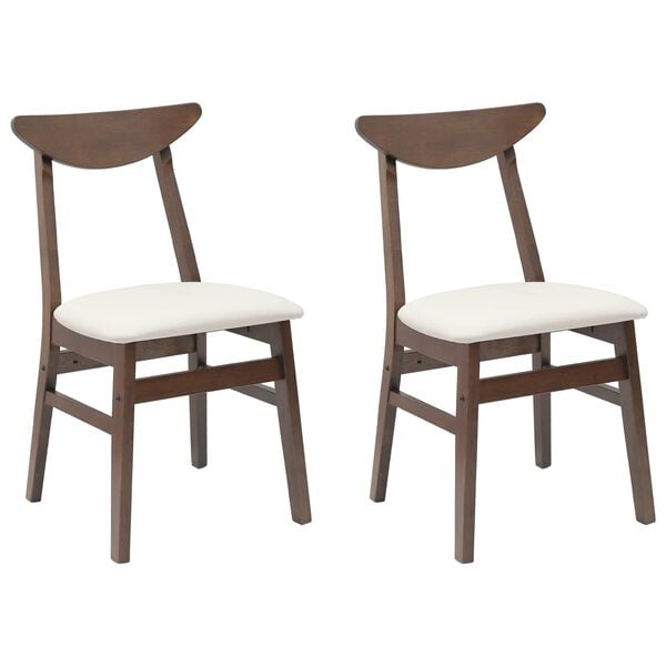 vidaXL Dining Chairs 2 pcs Light Brown 42 x 47.5 x 81 cm