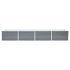 vidaXL Garden Raised Bed Galvanised Steel 320x80x45 cm Grey