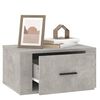 vidaXL Wall-mounted Bedside Cabinets 2 pcs Concrete Grey 50x36x25 cm