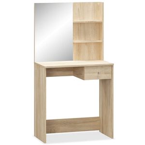 vidaXL Dressing Table Engineered Wood 75x40x141 cm Oak