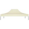 vidaXL Party Tent Roof 4x3 m Cream 270 g/m²