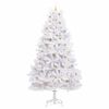vidaXL Artificial Hinged Christmas Tree White 300 cm PVC and Steel