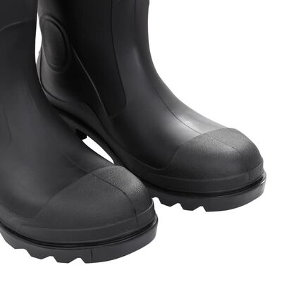 vidaXL Rian Boots with Removable Socks Black Size 44 PVC