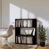 vidaXL Book Cabinet/Room Divider Black 80x25x101 cm Solid Wood Pine