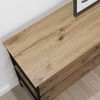vidaXL Console Table Artisan oak 100 x 32 x 75 cm Engineered wood