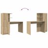 vidaXL Desk 2 pcs Sonoma Oak