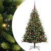 vidaXL Artificial Hinged Christmas Tree 150 LEDs Green 120 cm