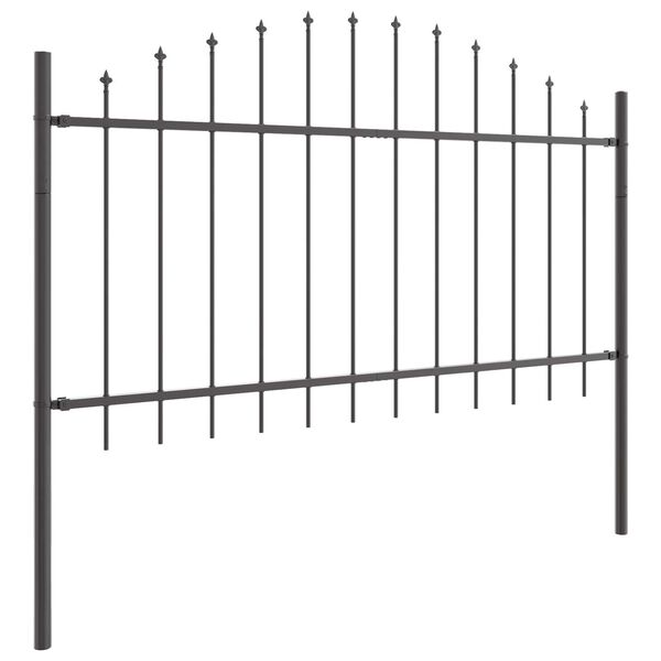 vidaXL Garden Fence Grey 170 x 100 cm