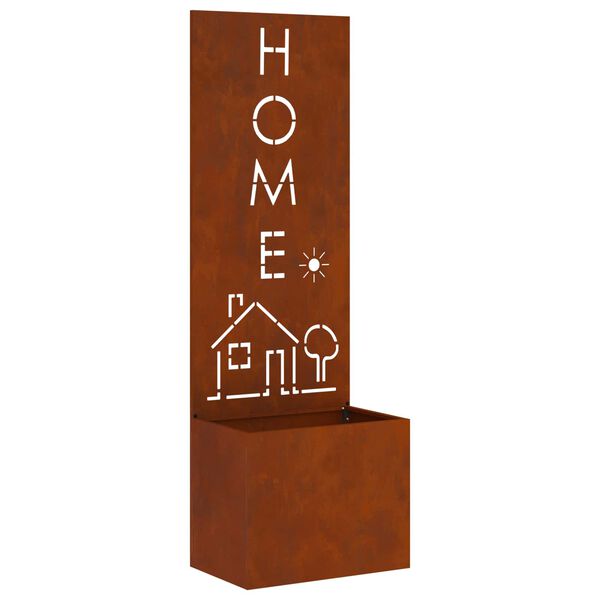 vidaXL Garden Privacy Screen Rusty 50 x 140 cm Weathering steel