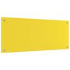 vidaXL Kitchen Backsplash Yellow 100 x 40 x 0.6 cm Tempered Glass