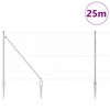 vidaXL Fence Post Silver 25 x 1.4 m (50 mm mesh) Steel