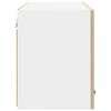 vidaXL Hanging Cabinet with Door Sonoma Oak and White 60 x 31 x 40 cm