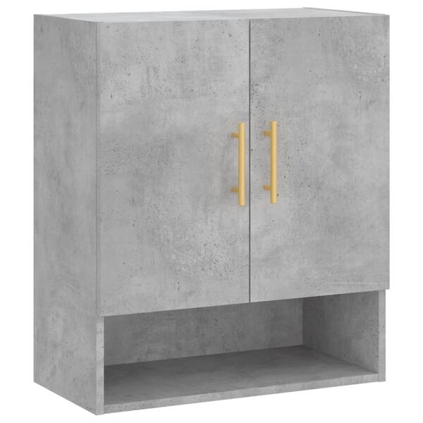 vidaXL Wall Cabinet Concrete Grey 60x31x70 cm Engineered Wood