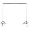 vidaXL Photo Studio Kit with 3 Cotton Backdrops Adjustable Frame 3x6m