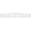 vidaXL Arched Gabion Baskets 5 pcs 400x50x40/60 cm Galvanised Iron