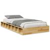 vidaXL Bed Frame without Mattress 90x200 cm Solid Wood Oak