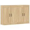 vidaXL Wall Mounted Cabinets 2 pcs Sonoma Oak Engineered Wood