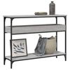 vidaXL Console Table with Shelf Grey Sonoma 100x29x75cm Engineered Wood