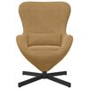 vidaXL Egg Chair Brown 63 x 73 x 90 cm Velvet