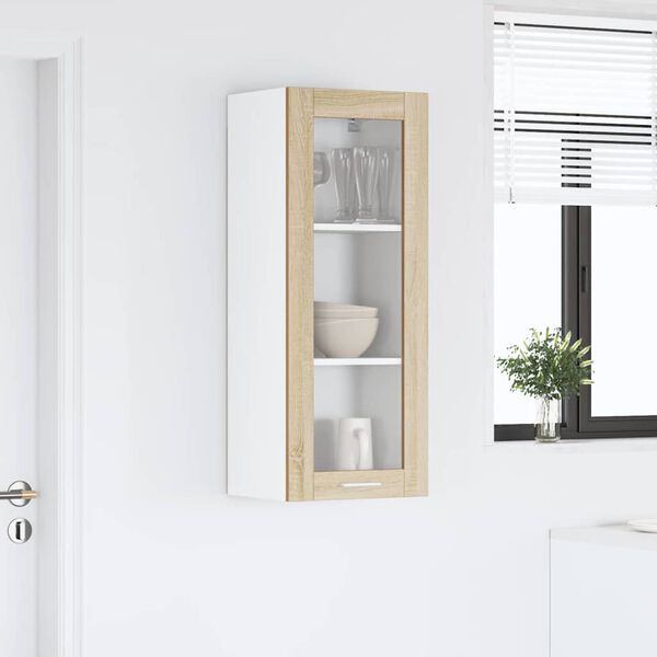 vidaXL Hanging Cabinet Sonoma Oak 40 x 31 x 100 cm Engineered Wood