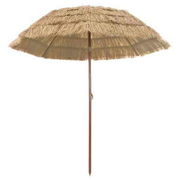 vidaXL Garden Parasol Natural 205 x 205 x 210 cm