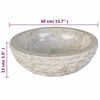 vidaXL Basin Marble 40 cm Cream