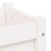 vidaXL Garden Planter White 31x31x31 cm Solid Wood Pine
