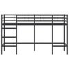 vidaXL Kids'Loft Bed Frame Black 90 x 190 cm Steel