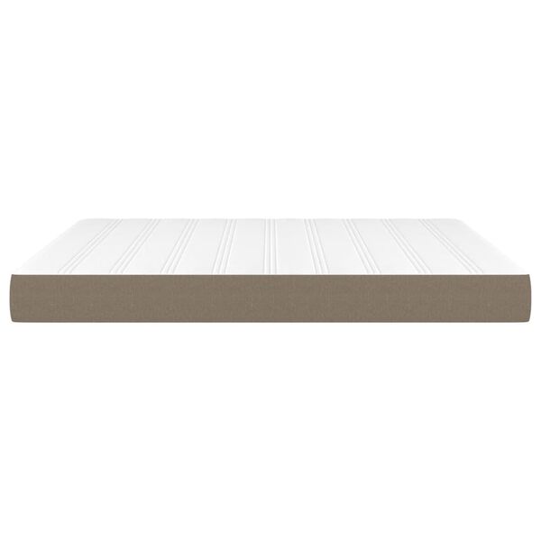 vidaXL Pocket Spring Bed Mattress Taupe 180x200x20 cm Fabric