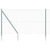 vidaXL Euro Fence with Spikes 10 x 1.6 m PVC-Coated Steel Green Mesh