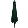 vidaXL Garden Parasol Green and Black 295 x 295 x 245 cm