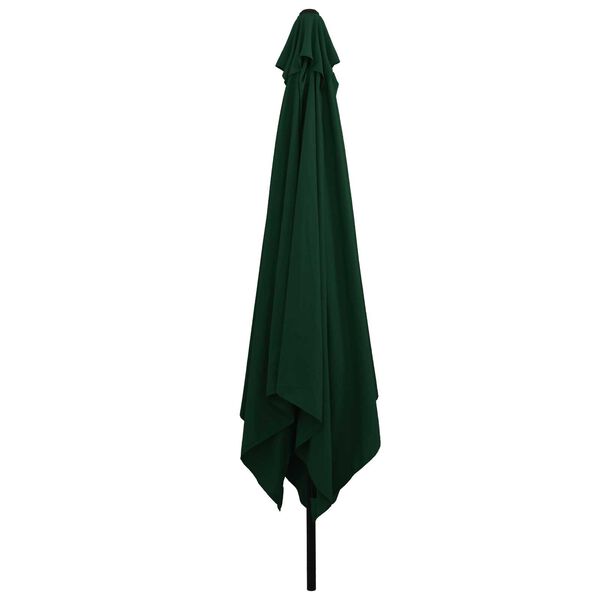 vidaXL Garden Parasol Green and Black 295 x 295 x 245 cm