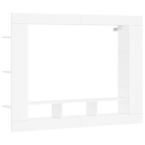 vidaXL TV Cabinet White 152x22x113 cm Engineered Wood
