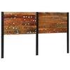 vidaXL Headboard 180 cm Solid Wood Reclaimed and Iron
