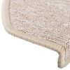 vidaXL Stair Mats 20 pcs 65x24x4 cm Taupe Half Round Large