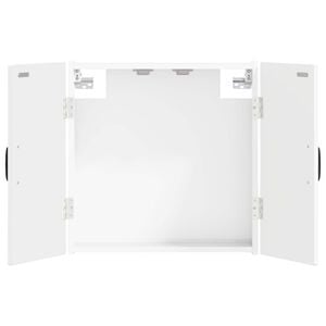 vidaXL Dartboard Cabinet UTRECHT High Gloss White Engineered Wood