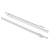 vidaXL Drawer Slide 2 pcs White 400 mm Steel