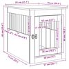 vidaXL Dog Crate Furniture Old Wood 55x75x65 cm Engineered Wood