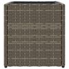 vidaXL Garden Planter Grey 36x30x32 cm Poly Rattan