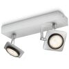 Philips myLiving Spotlight Millennium 2x4.5 W Grey 531924816