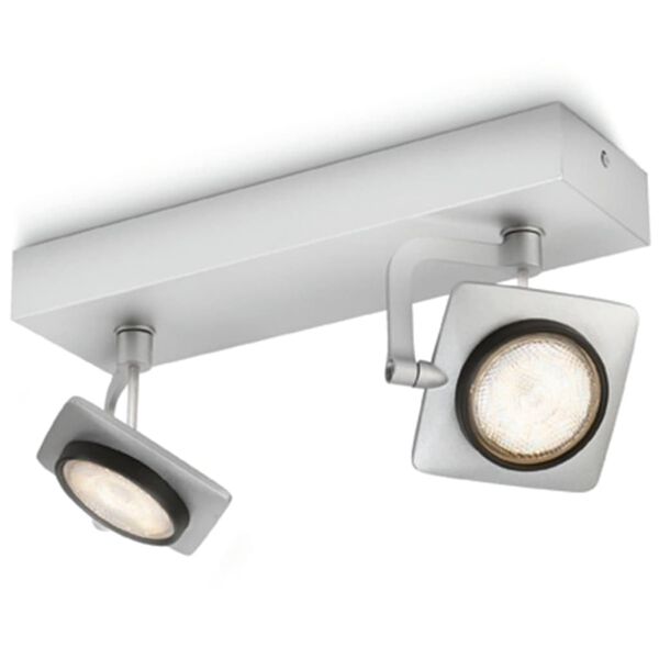 Philips myLiving Spotlight Millennium 2x4.5 W Grey 531924816
