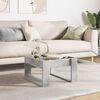 vidaXL Coffee Table with Infinity LED Concrete Grey 50x53x30 cm