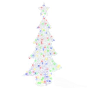 vidaXL Christmas Tree with 160 LEDs Multicolour 150 cm Acrylic