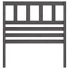 vidaXL Bed Headboard Grey 81x4x100 cm Solid Wood Pine
