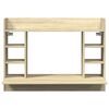 vidaXL Wall-Mounted Desk Sonoma Oak 105x48x75 cm Engineered Wood