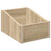 vidaXL LP Record Box Sonoma Oak 23 x 33 x 16 cm Engineered Wood