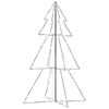 vidaXL Christmas Cone Tree | Cold white | Metal | 98 x 150 cm