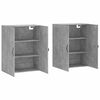vidaXL Wall Mounted Cabinets 2 pcs Concrete Grey Engineered Wood